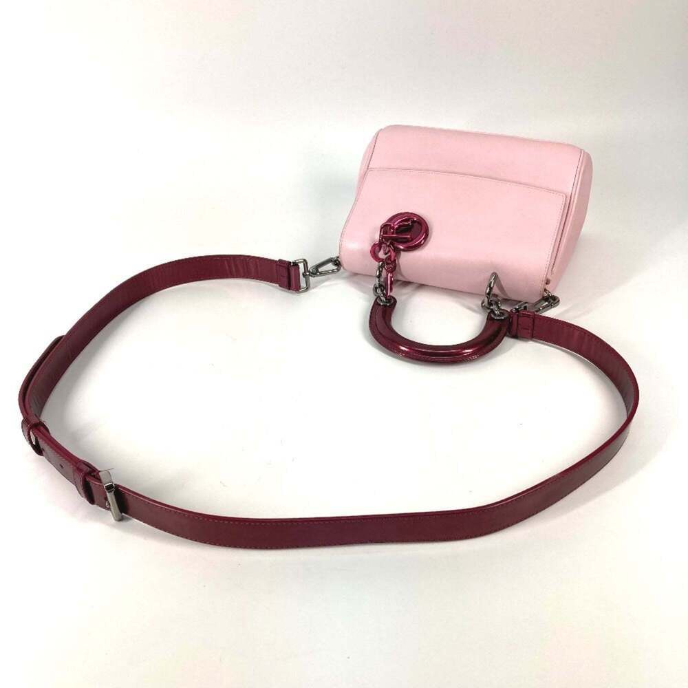 CHRISTIAN DIOR Pink Leather Shoulder Bag - Picture 9 of 16